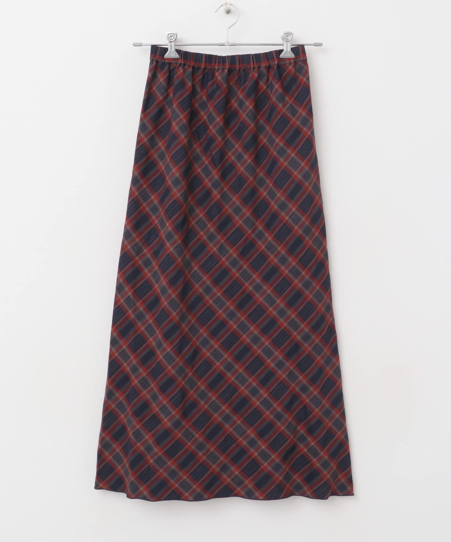  「チェックナロースカート(裏付)」|スカート|