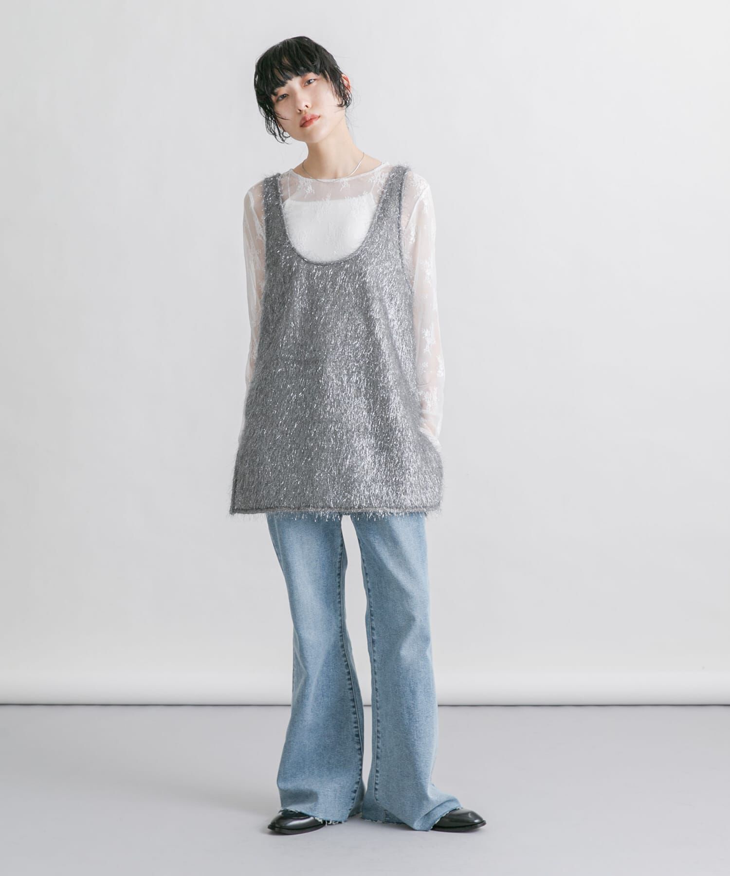  「グリッターフェザータンクトップ」|タンクトップ|