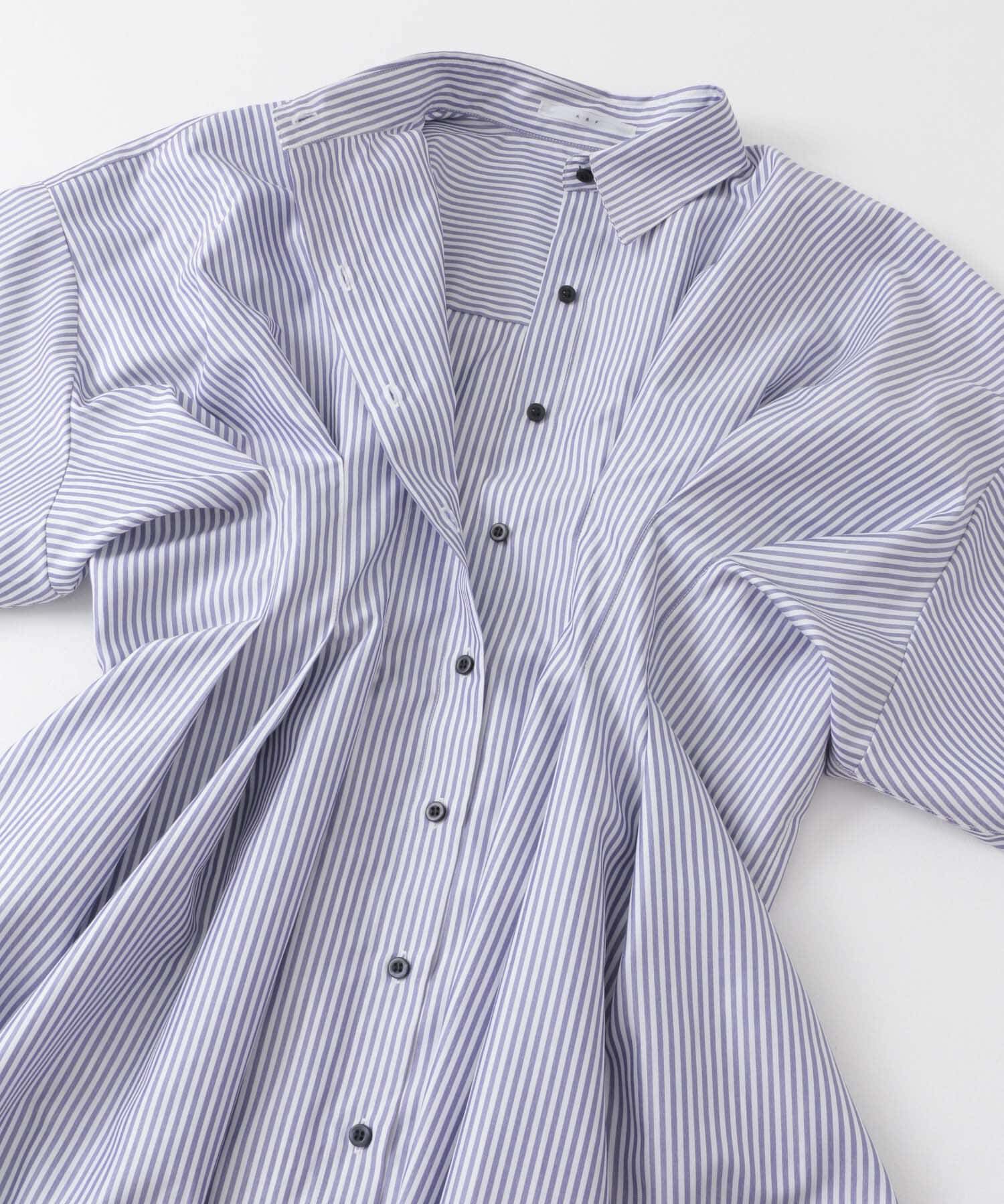  「ストライプウエストタックミニワンピース」|ワンピース|