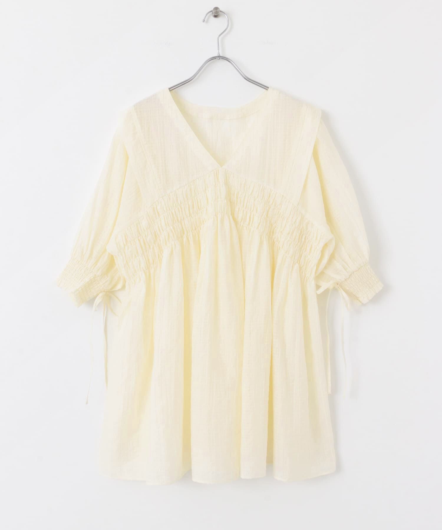  「2WAYシャーリングミニワンピース」|ワンピース|