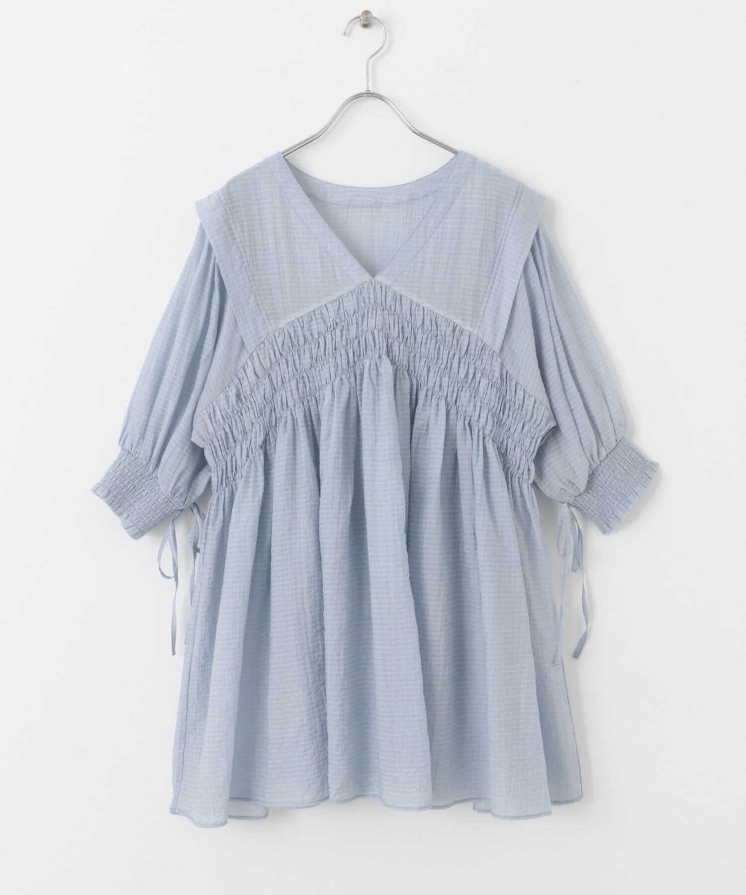  「2WAYシャーリングミニワンピース」|ワンピース|