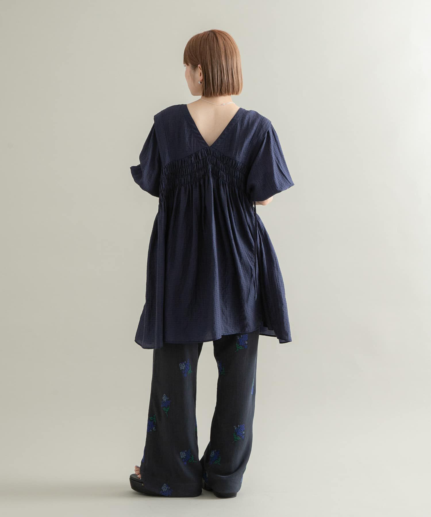  「2WAYシャーリングミニワンピース」|ワンピース|