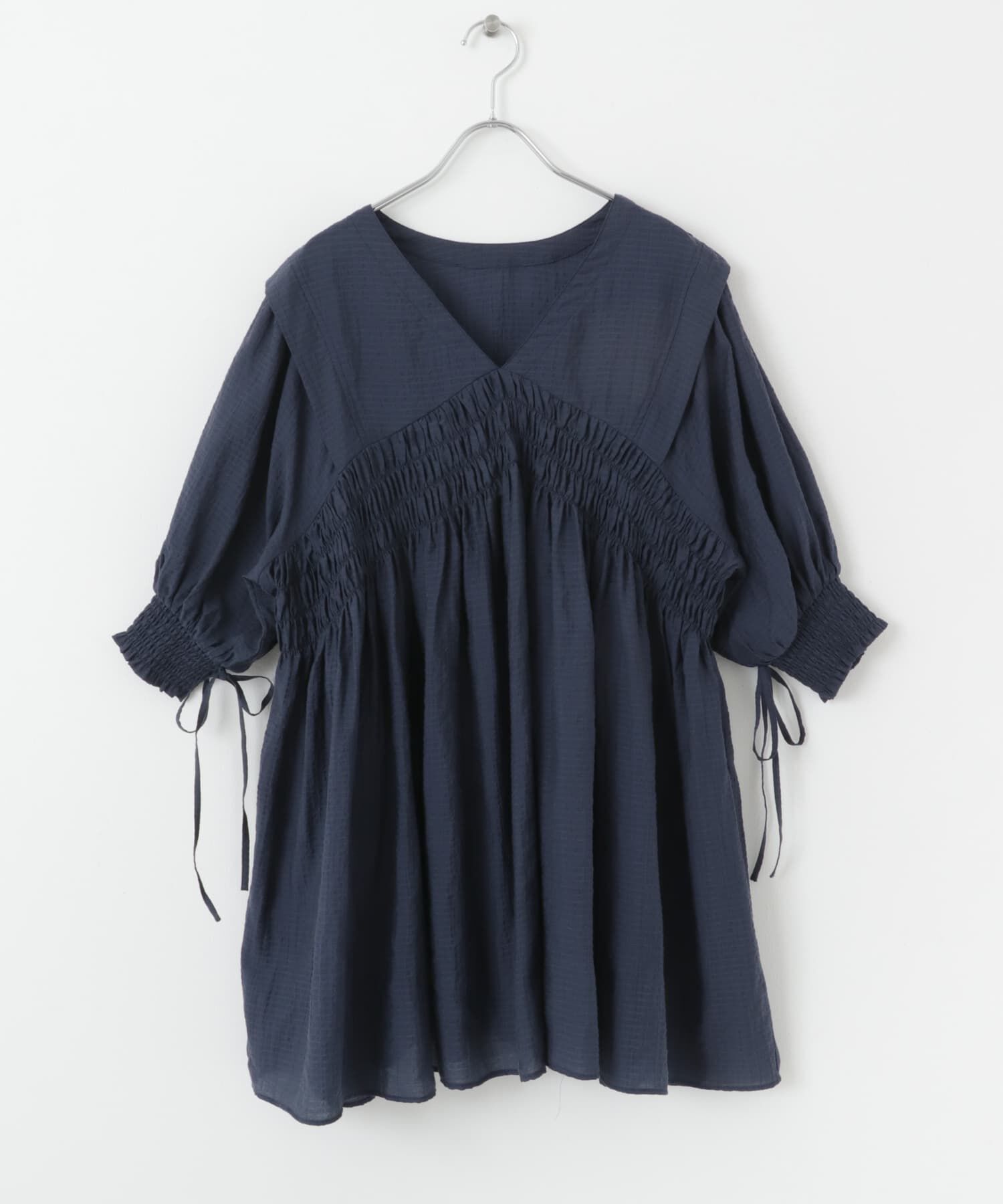  「2WAYシャーリングミニワンピース」|ワンピース|