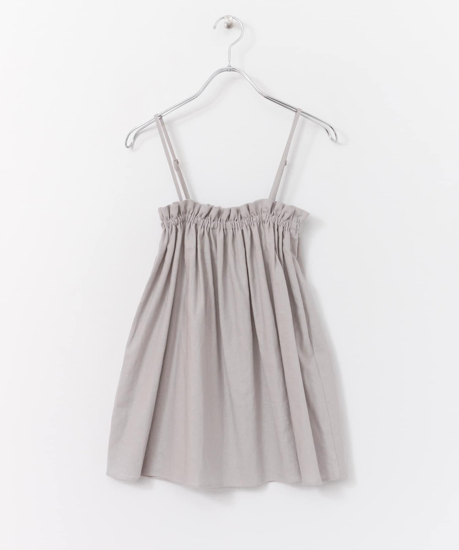  「リネンギャザーキャミ&there4;」|キャミソール|