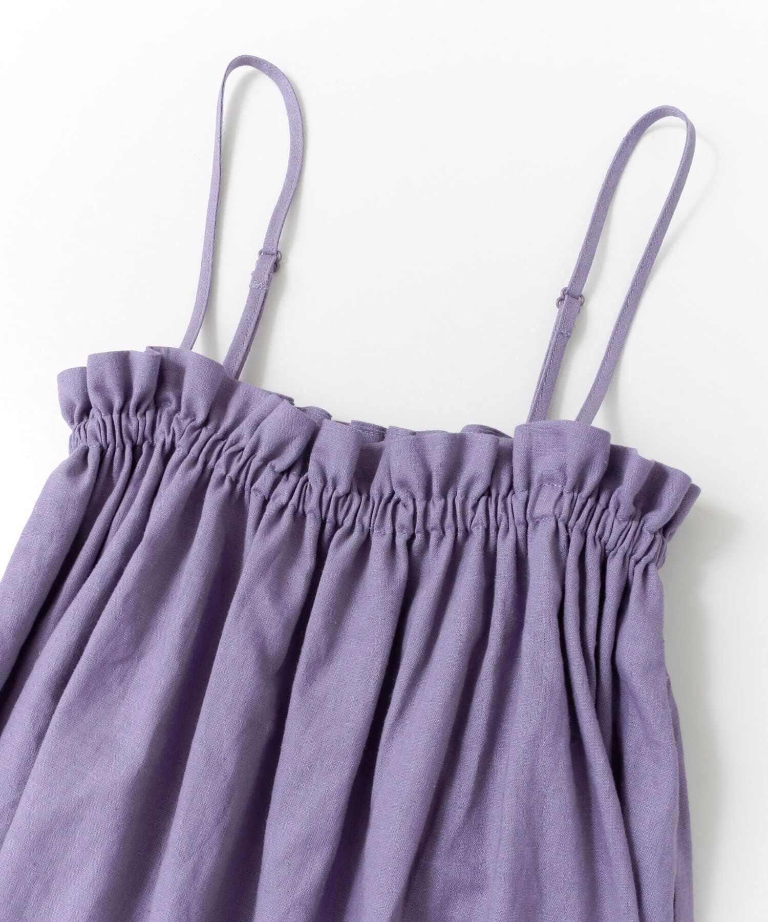  「リネンギャザーキャミ&there4;」|キャミソール|