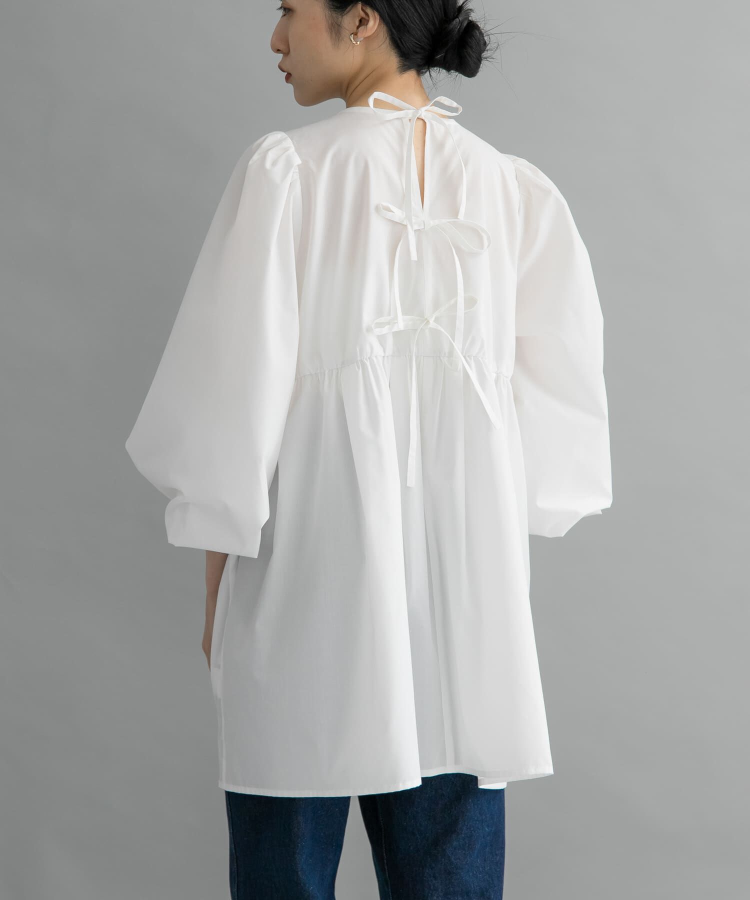  「『WEB限定』BACKリボンチュニック」|チュニック|