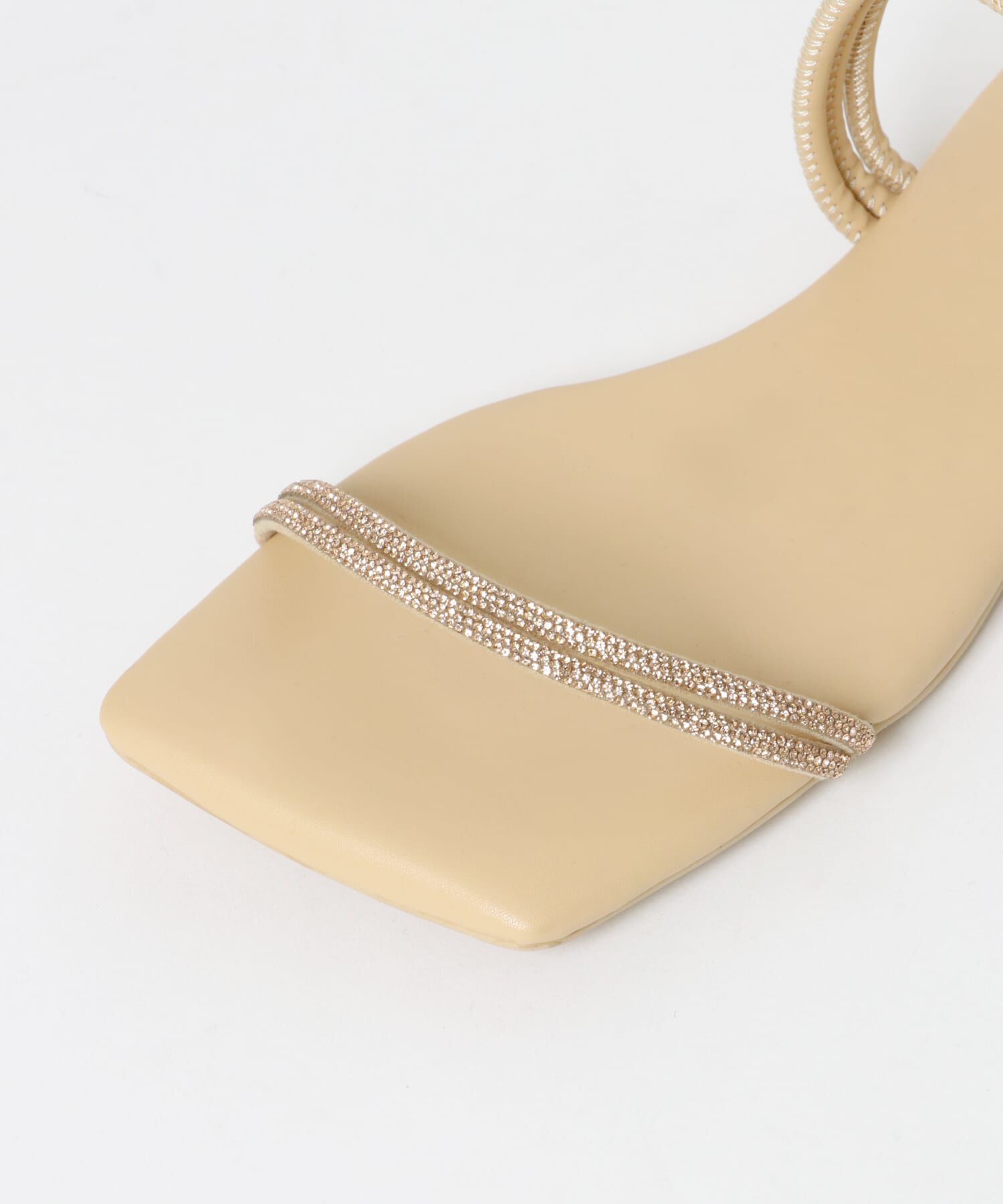 SENSE OF PLACE by URBAN RESEARCH「ラインストーンナローコードサンダル」|サンダル|