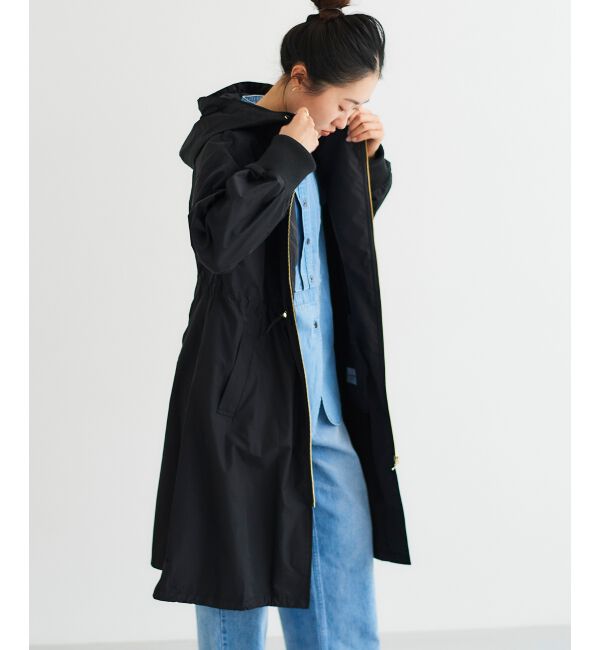  「ライトタフタフードロングブルゾン」|ブルゾン・スタジャン|