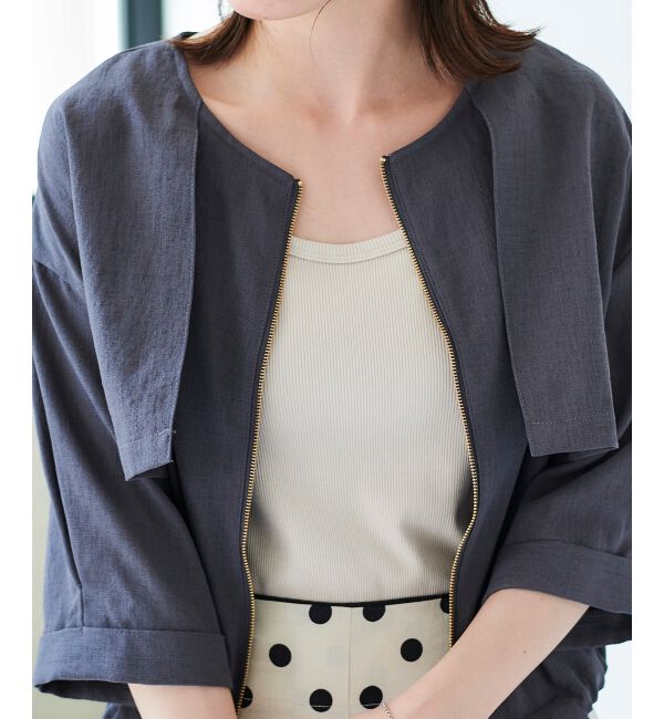 le.coeur blanc「COTTONストレッチテレコタンク」|タンクトップ|