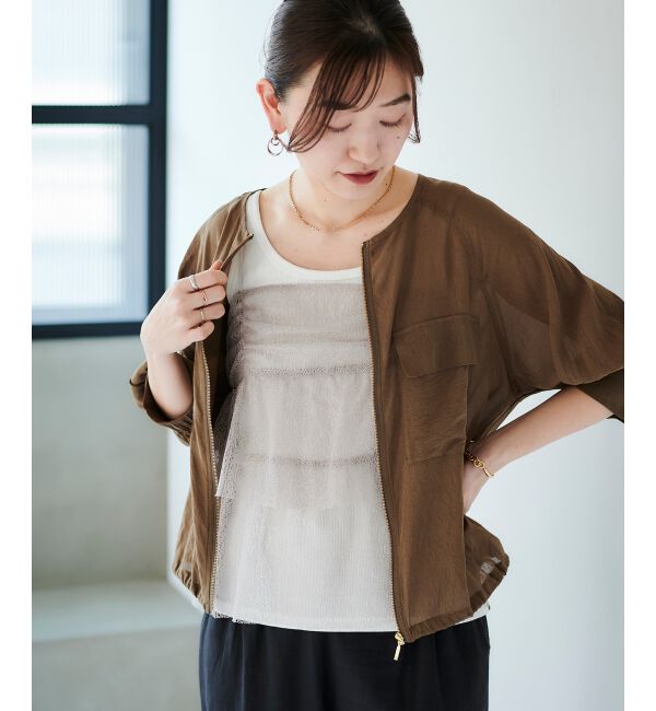 le.coeur blanc「COTTONストレッチテレコタンク」|タンクトップ|