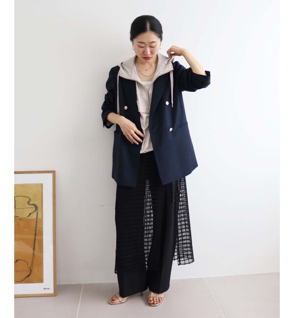 le.coeur blanc「シャイニーナイロンアノラックパーカー」|その他|