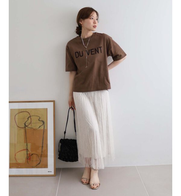 le.coeur blanc「《手洗い可能》レースプリーツロングスカート」|スカート|