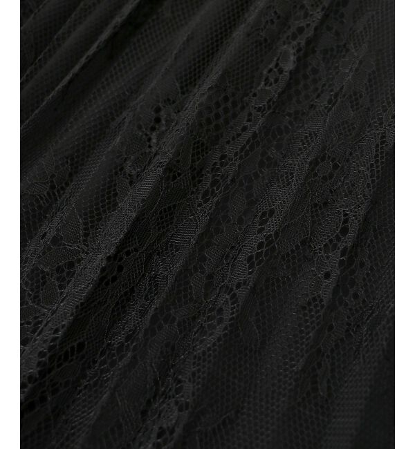 le.coeur blanc「《手洗い可能》レースプリーツロングスカート」|スカート|