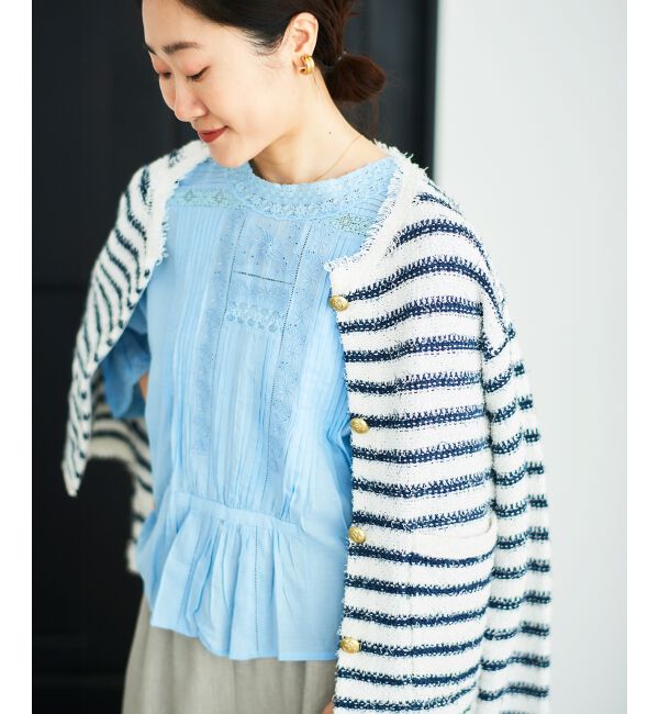  「《手洗い可能》Fanakaリバーレースブラウス」|シャツ・ブラウス|