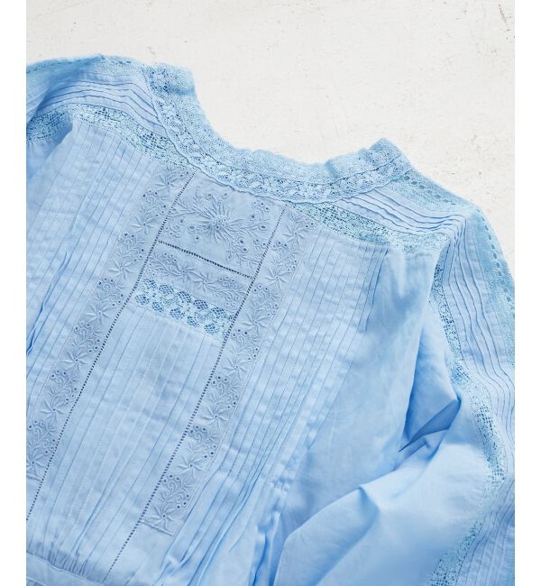  「《手洗い可能》Fanakaリバーレースブラウス」|シャツ・ブラウス|