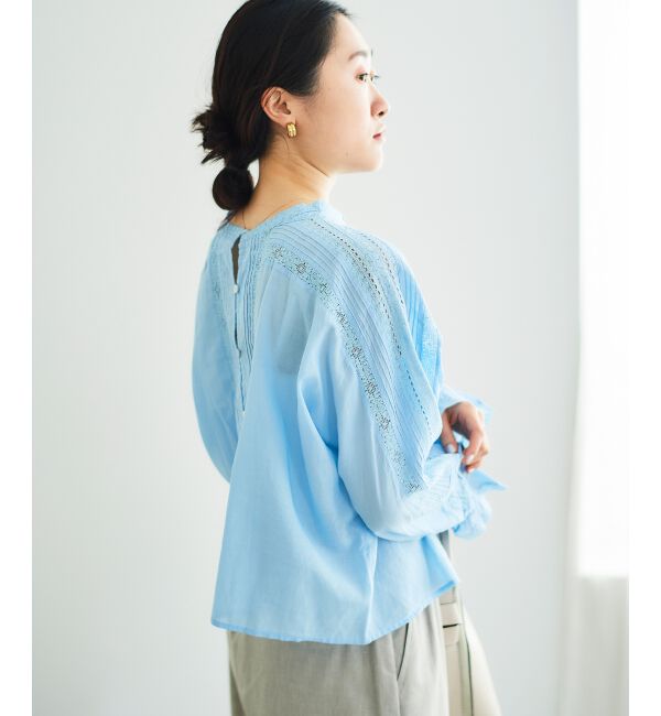  「《手洗い可能》Fanakaリバーレースブラウス」|シャツ・ブラウス|