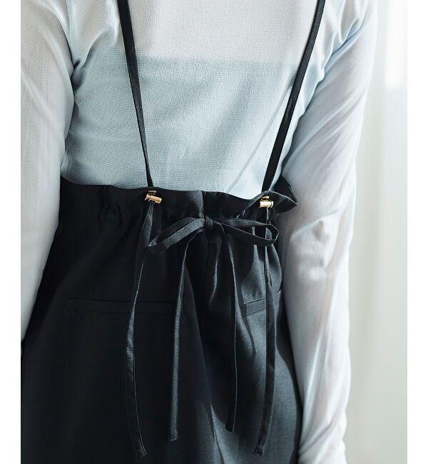 le.coeur blanc「バックリボンサロペットスカート」|ワンピース|