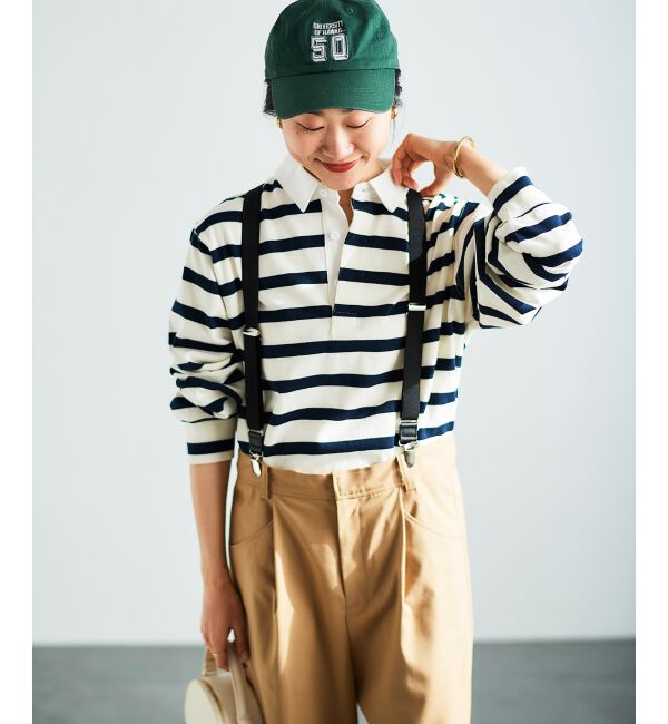 le.coeur blanc「サスペンダー付タックワイドパンツ」|その他|