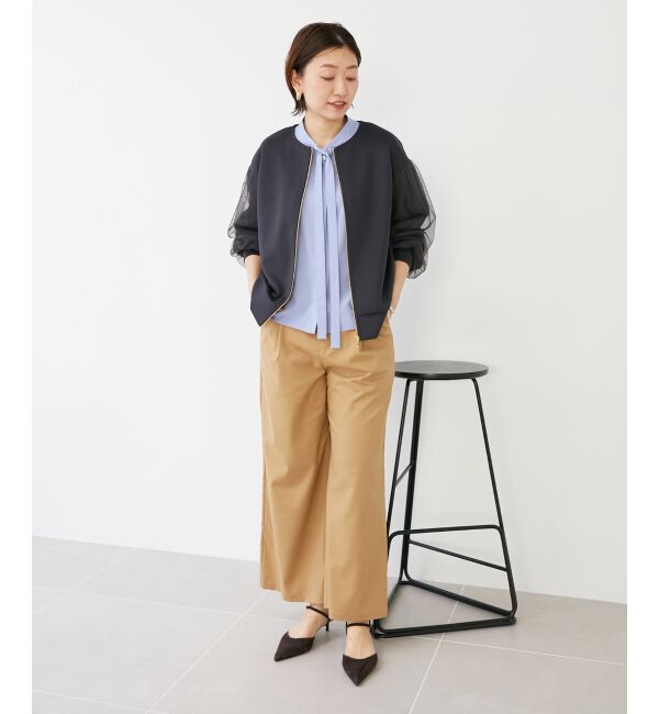 le.coeur blanc「サスペンダー付タックワイドパンツ」|その他|