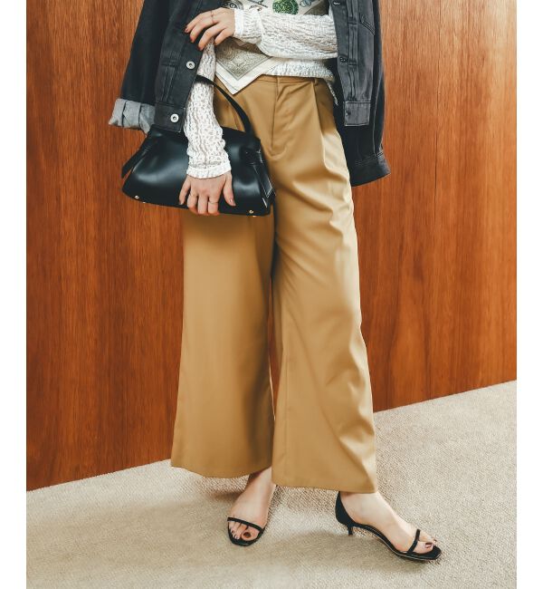 le.coeur blanc「サスペンダー付タックワイドパンツ」|その他|