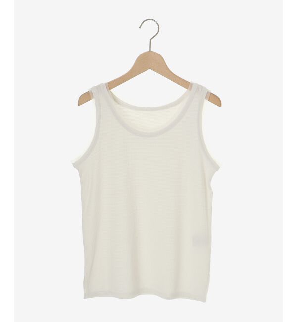  「《手洗い可能》ラメテレコタンクトップ」|タンクトップ|
