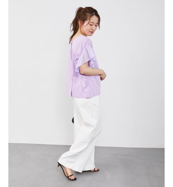  「コットンシルケットコンビカットプルオーバー」|プルオーバー|