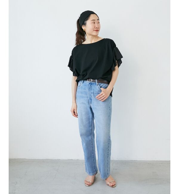  「コットンシルケットコンビカットプルオーバー」|プルオーバー|