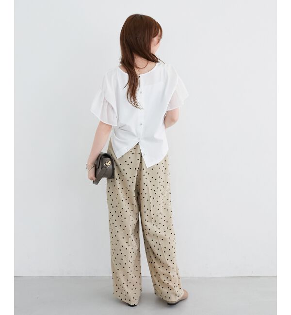  「コットンシルケットコンビカットプルオーバー」|プルオーバー|