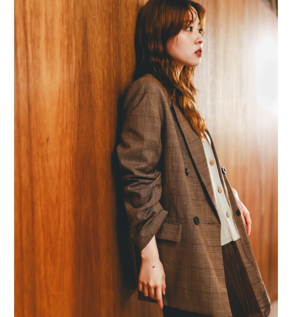  「グレンチェックダブルブレストジャケット」|その他|