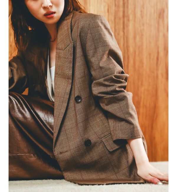  「グレンチェックダブルブレストジャケット」|その他|