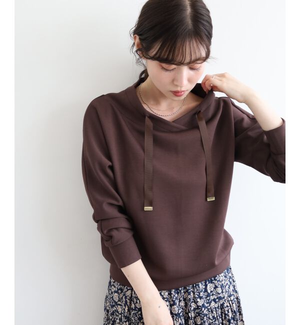  「《WEB限定アイテム》パーカーライクデザイントップス」|Tシャツ・カットソー|