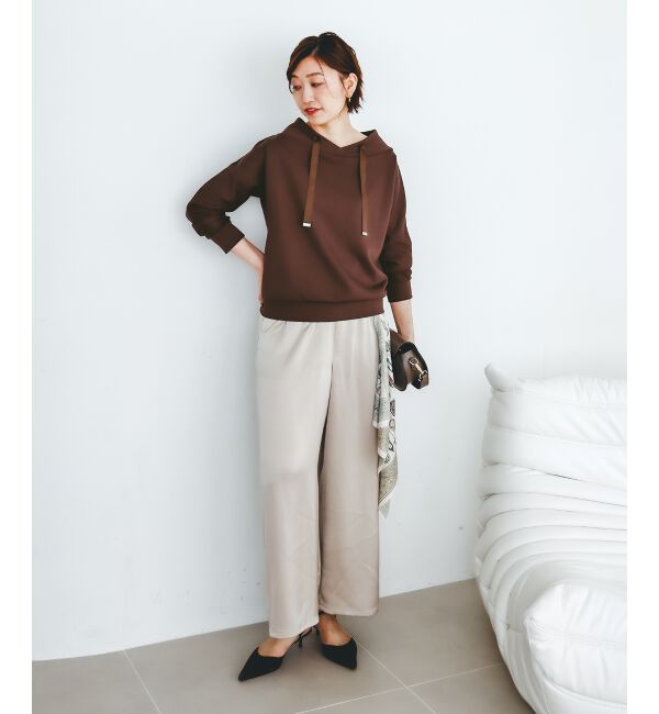  「《WEB限定アイテム》パーカーライクデザイントップス」|Tシャツ・カットソー|