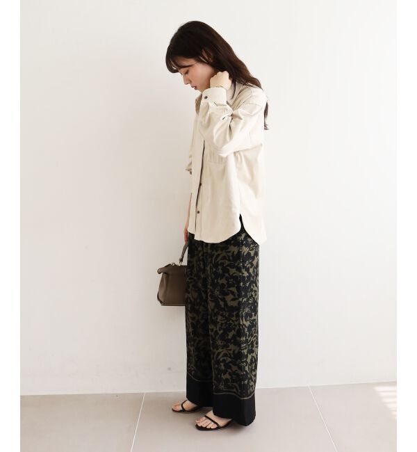  「パネルフラワープリントパンツ」|その他|