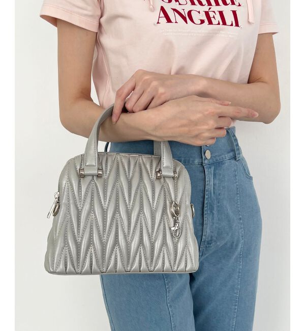 MAJESTICLEGON「♯チャームセットキルティングバッグ」|ショルダー・メッセンジャー|