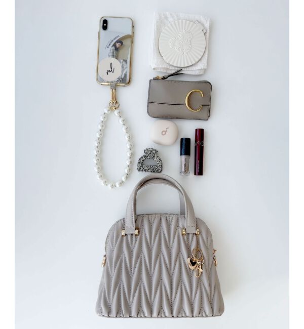 MAJESTICLEGON「♯チャームセットキルティングバッグ」|ショルダー・メッセンジャー|