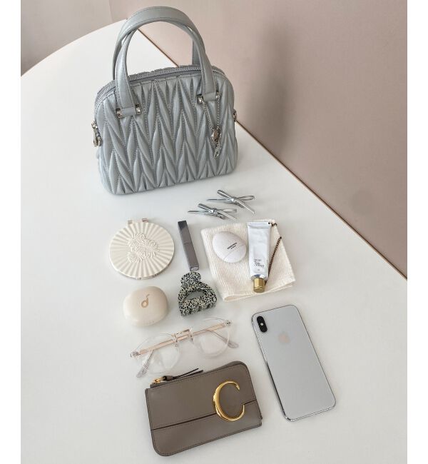 MAJESTICLEGON「♯チャームセットキルティングバッグ」|ショルダー・メッセンジャー|