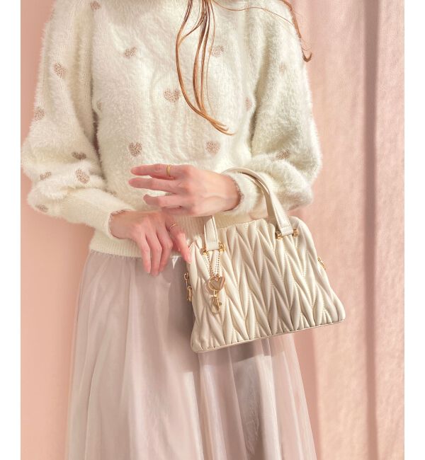 MAJESTICLEGON「♯チャームセットキルティングバッグ」|ショルダー・メッセンジャー|