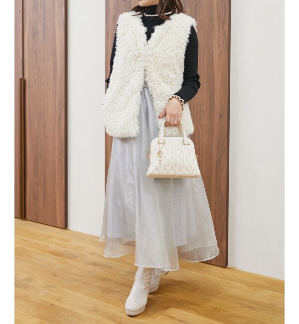 MAJESTICLEGON「♯チャームセットキルティングバッグ」|ショルダー・メッセンジャー|