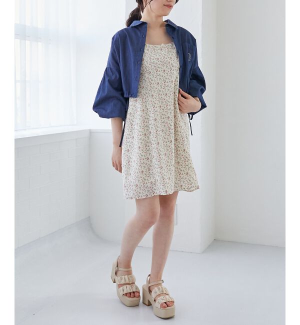 MAJESTICLEGON「フロントリボンミニキャミワンピース」|ワンピース|