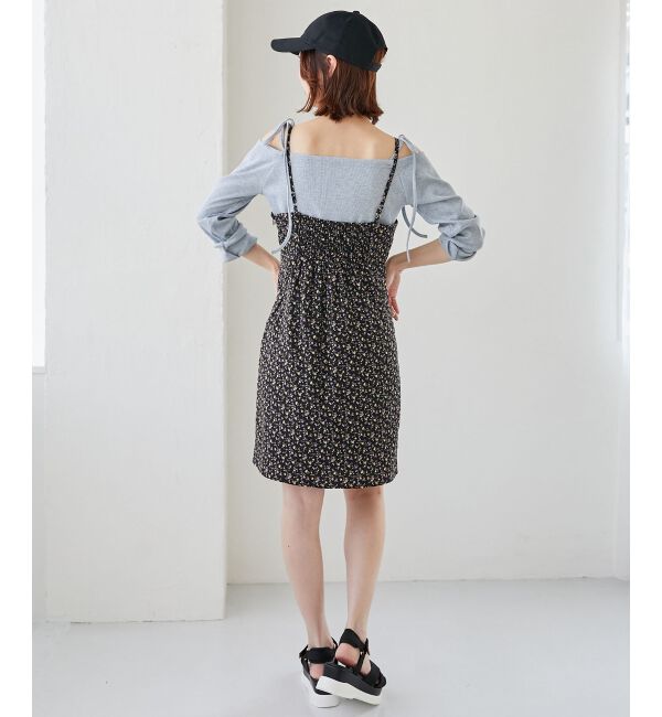 MAJESTICLEGON「フロントリボンミニキャミワンピース」|ワンピース|