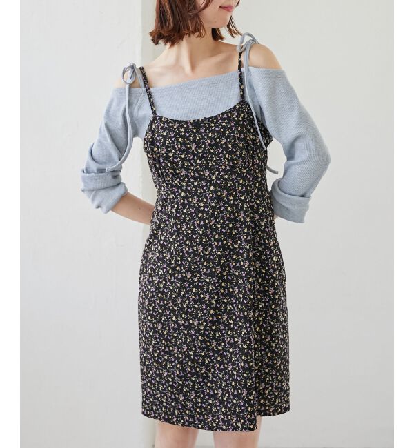 MAJESTICLEGON「フロントリボンミニキャミワンピース」|ワンピース|