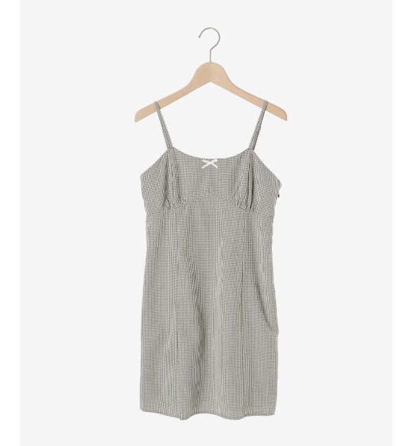 MAJESTICLEGON「フロントリボンミニキャミワンピース」|ワンピース|