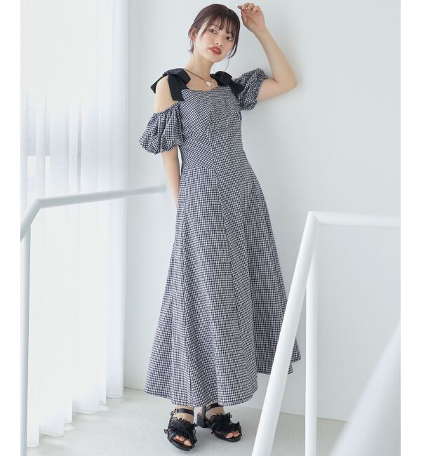 MAJESTICLEGON「2wayバイカラーリボンワンピース」|ワンピース|