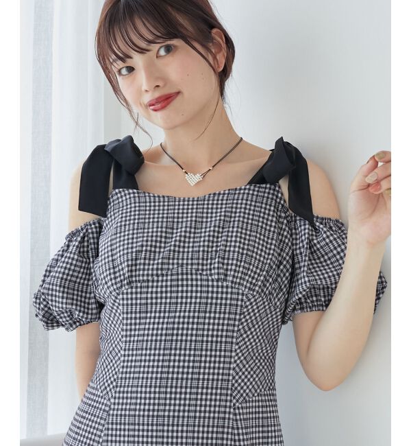 MAJESTICLEGON「2wayバイカラーリボンワンピース」|ワンピース|