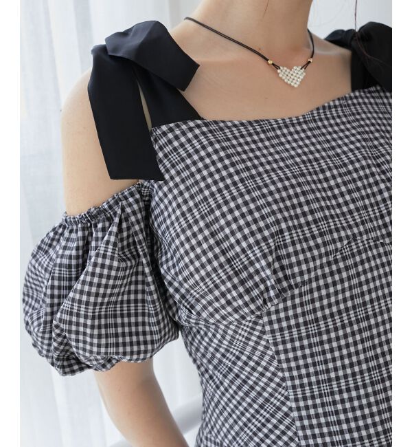 MAJESTICLEGON「2wayバイカラーリボンワンピース」|ワンピース|