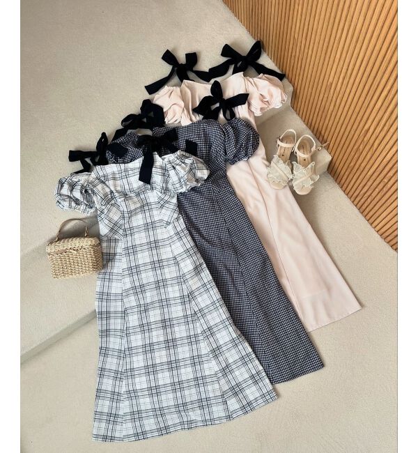 MAJESTICLEGON「2wayバイカラーリボンワンピース」|ワンピース|