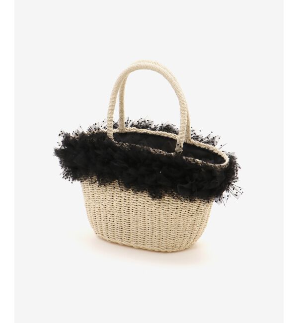  「フリルチュールかごバッグ」|かごバッグ|