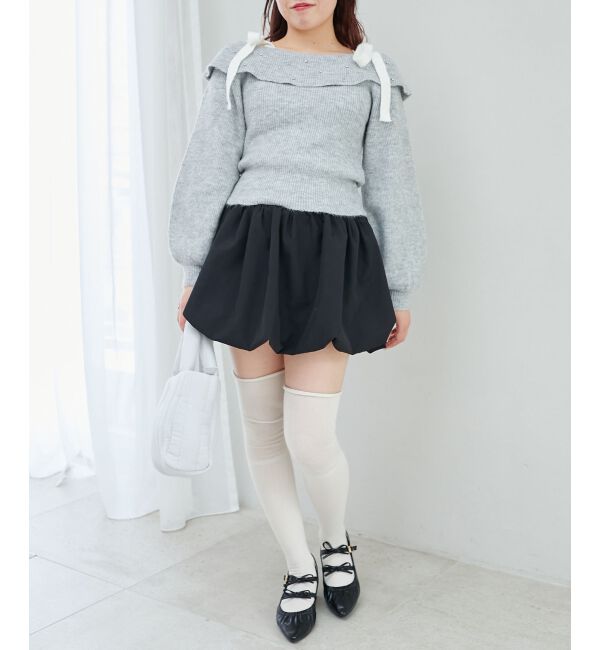 MAJESTICLEGON「ハイウエストバルーンミニスカパン」|スカート|