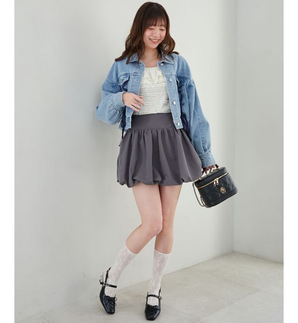 MAJESTICLEGON「ハイウエストバルーンミニスカパン」|スカート|