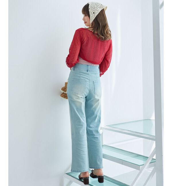  「透かしリボンニット&times;キャミセット」|ニット・セーター|